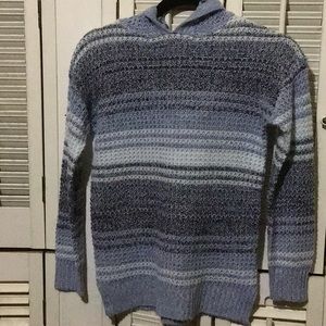 Girls full circle trends sweater with hood longsleeves